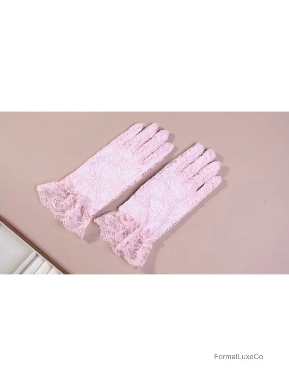 6 Pairs Lace Tea Party Gloves Elegant Short Novelty Floral Accessories